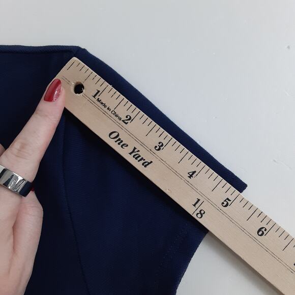 Lilly Pulitzer Clary Polo Shirt Dress Short Sleeve Dress Navy Blue XS Nautical - Picture 12 of 12